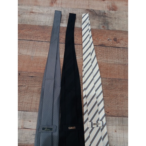 Brioni Luxury Neckties Lot Of 3 Multicolor - Picture 2 of 14